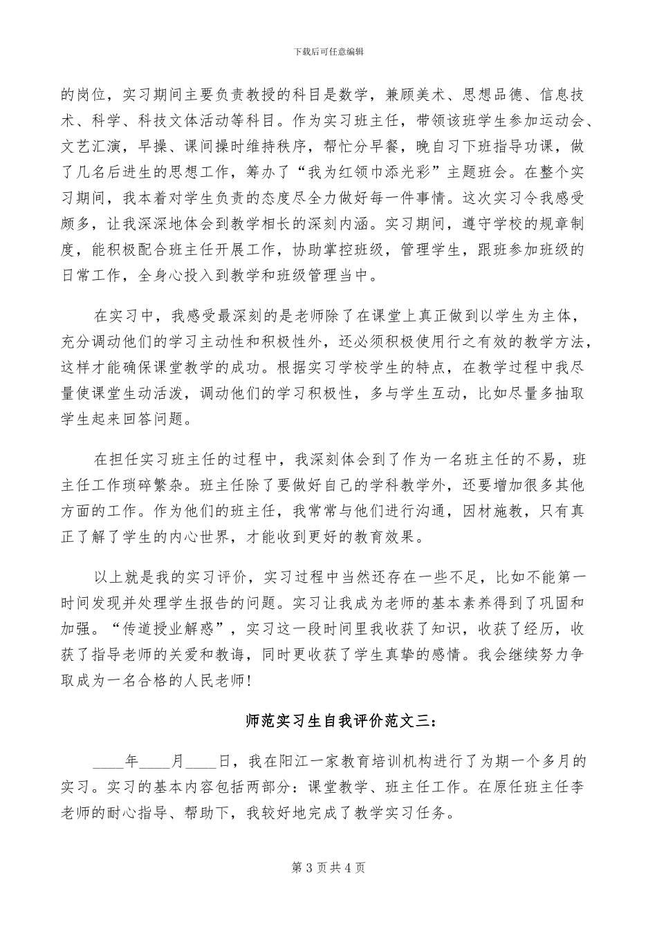 2024年师范实习生教学工作总结_第3页