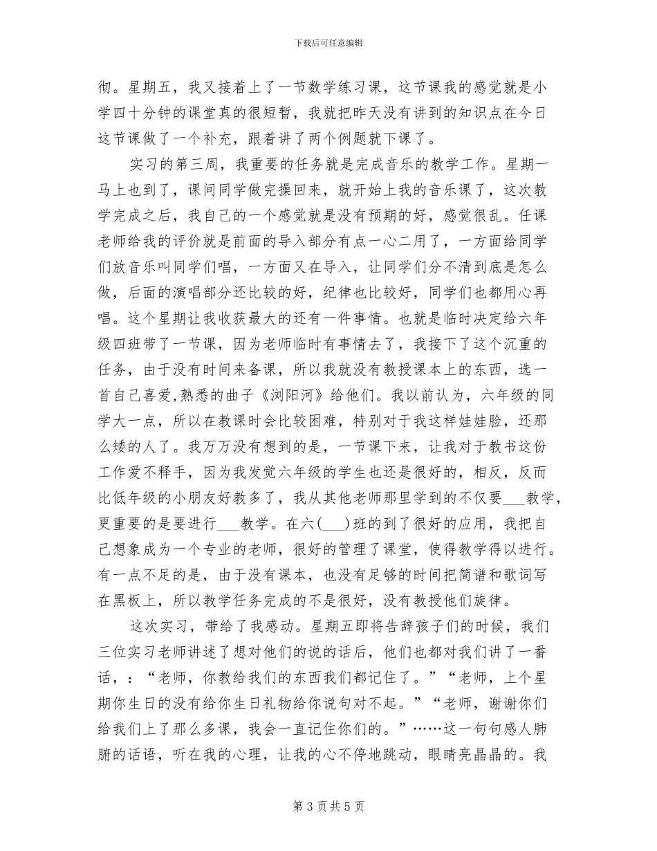 2024年师范生模拟教育实习总结_第3页