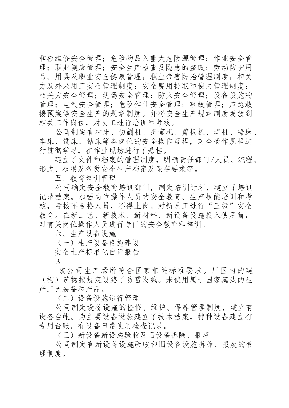 安全生产标准化自评报告_第2页