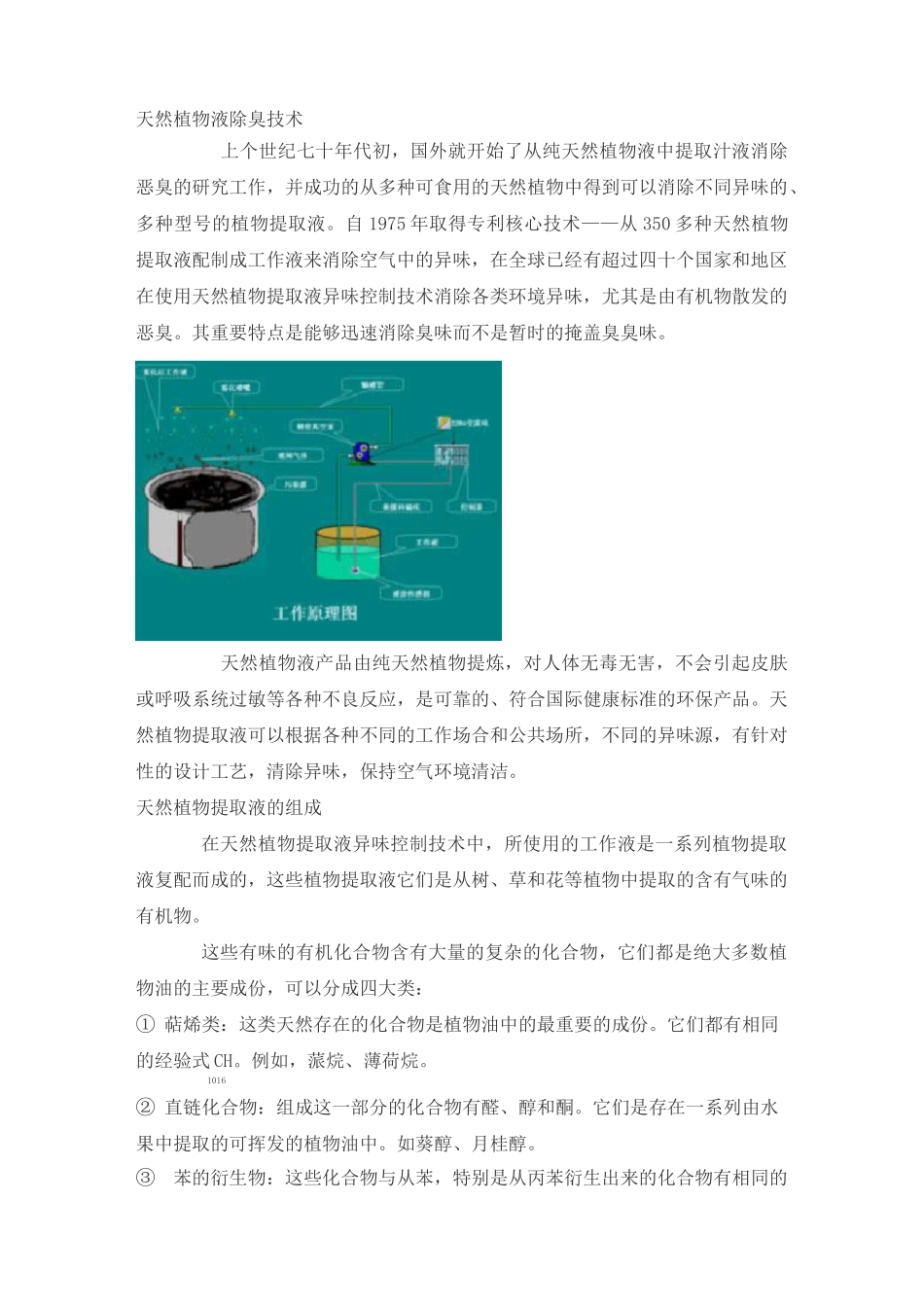 天然植物液除臭的技术_第1页