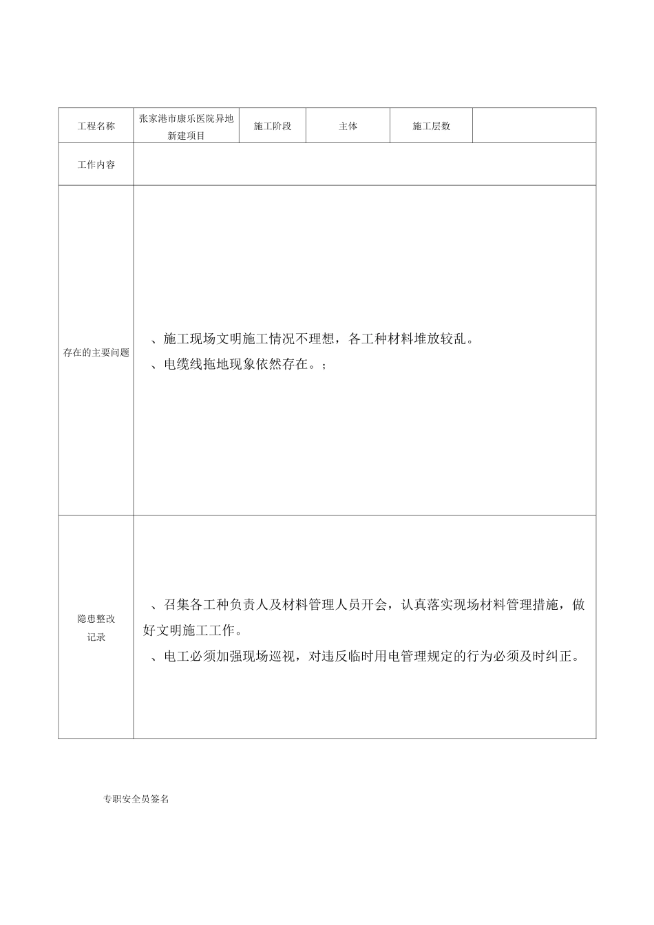 安全动态管理(日)检查表_第3页