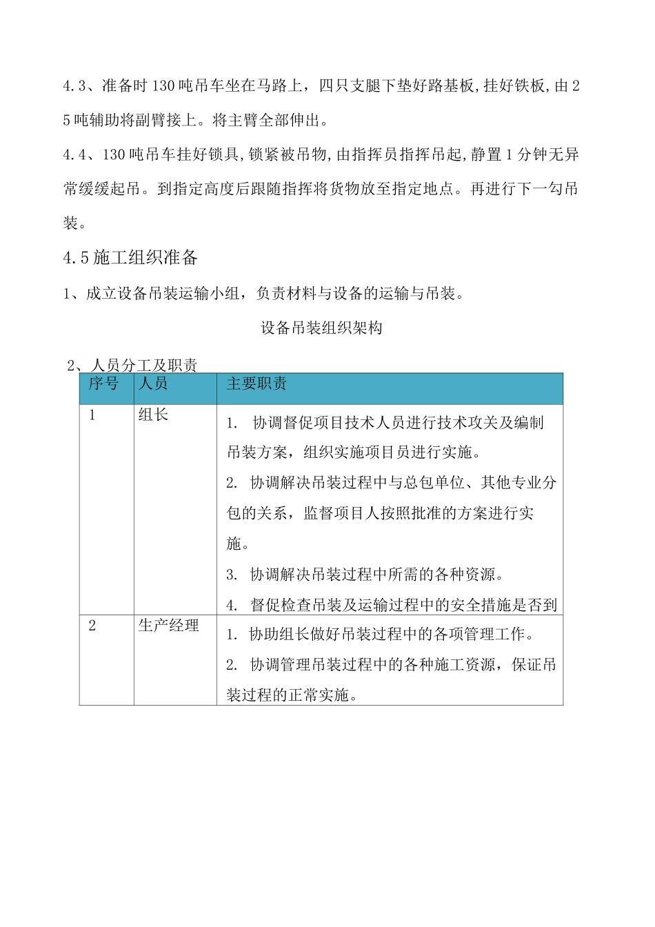 空调机组吊装方案 _第3页