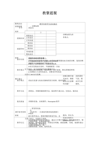 心血管内科(心内科)_见习教案_5_高血压