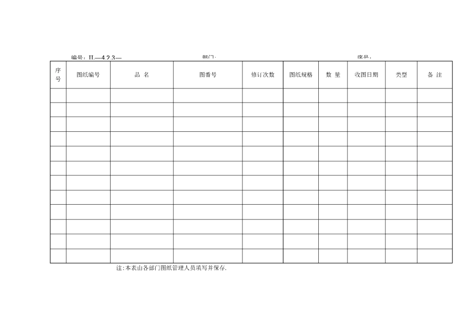 图纸管理表格_第2页
