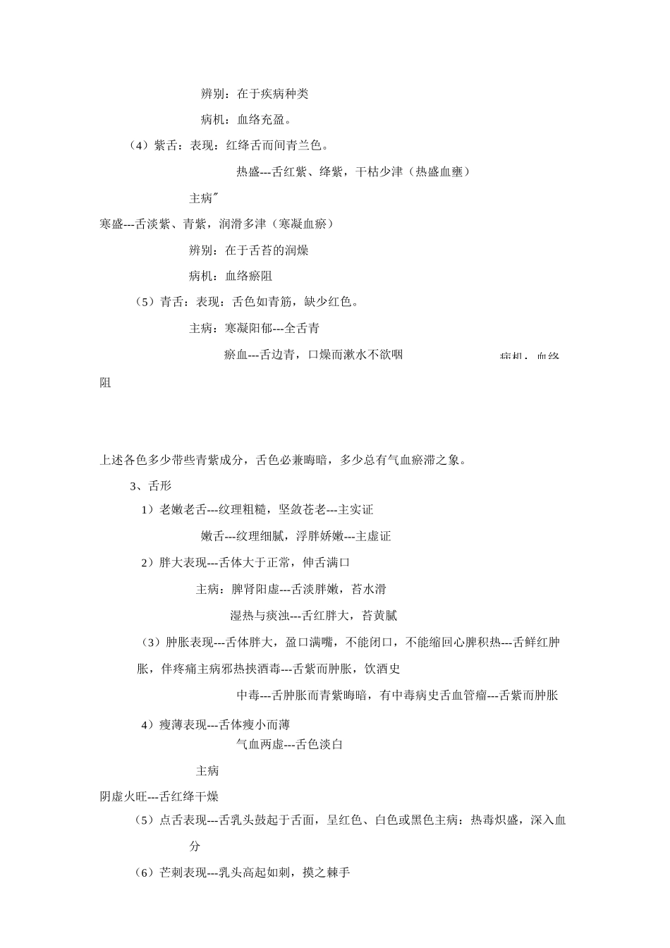 舌诊的临床意义._第3页