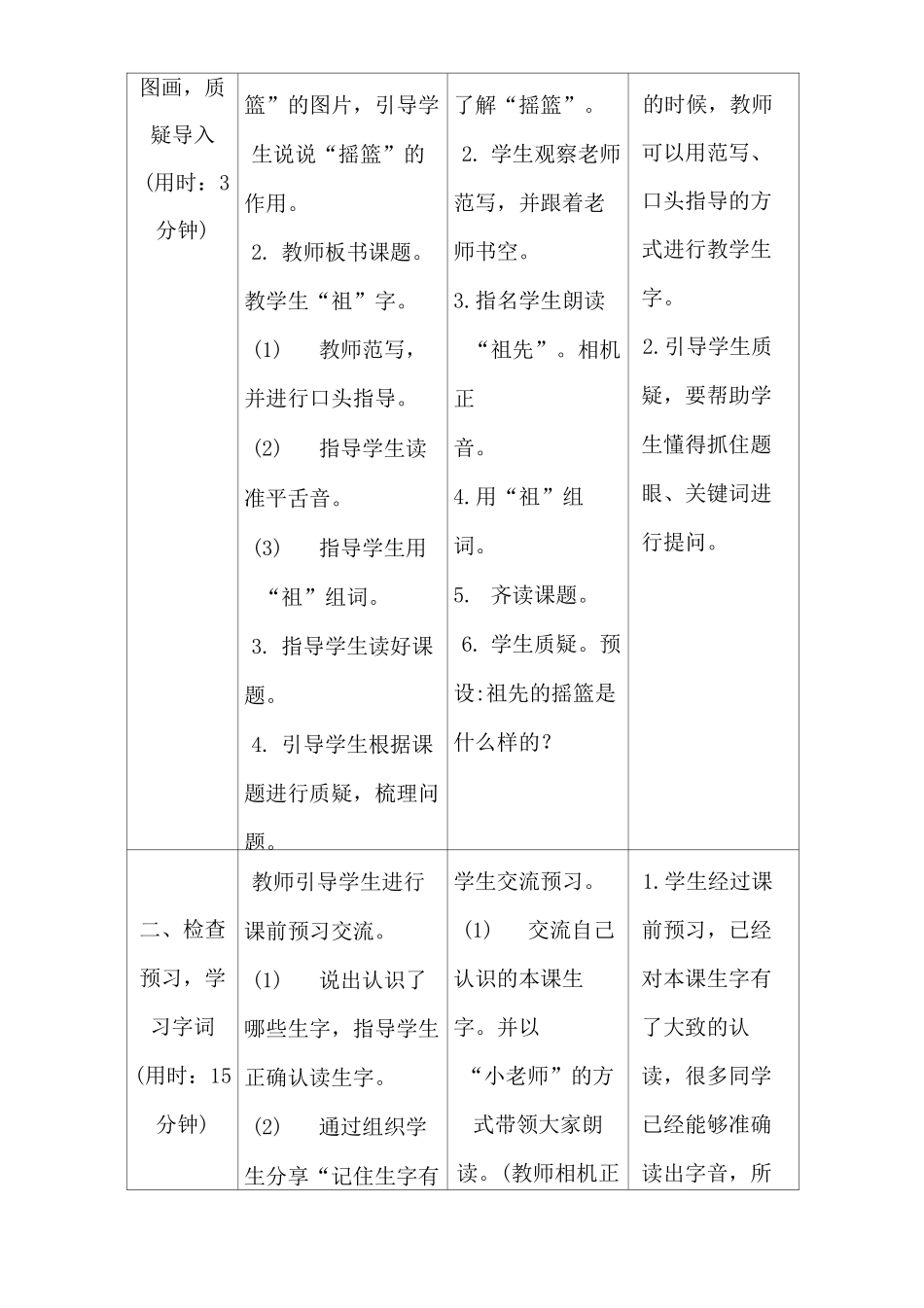 最新部编版二年级下册语文23《祖先的摇篮》导学案设计_第2页