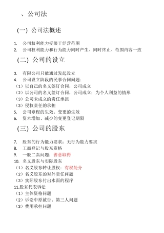 鄢梦萱商经法要点