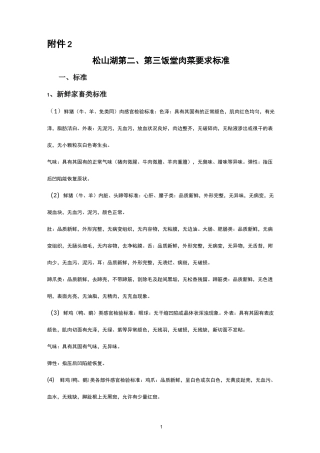 肉菜验收标准