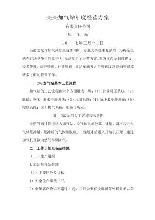 加气站经营方案
