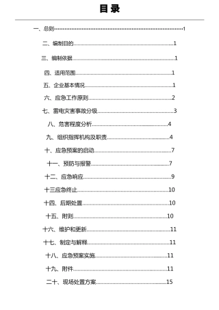 加气站雷电应急预案