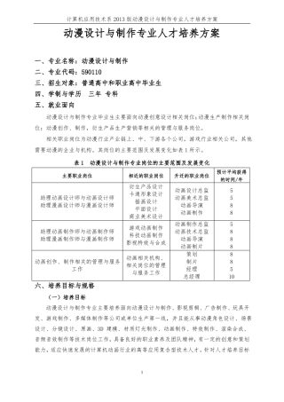 动漫设计与制作