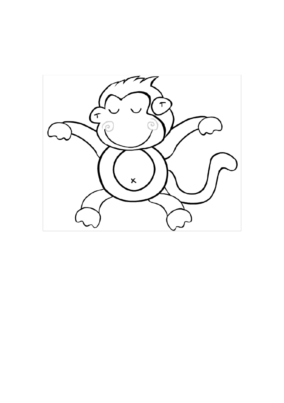 动物简笔画图片打印涂色_第2页