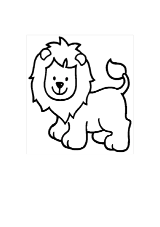 动物简笔画图片打印涂色