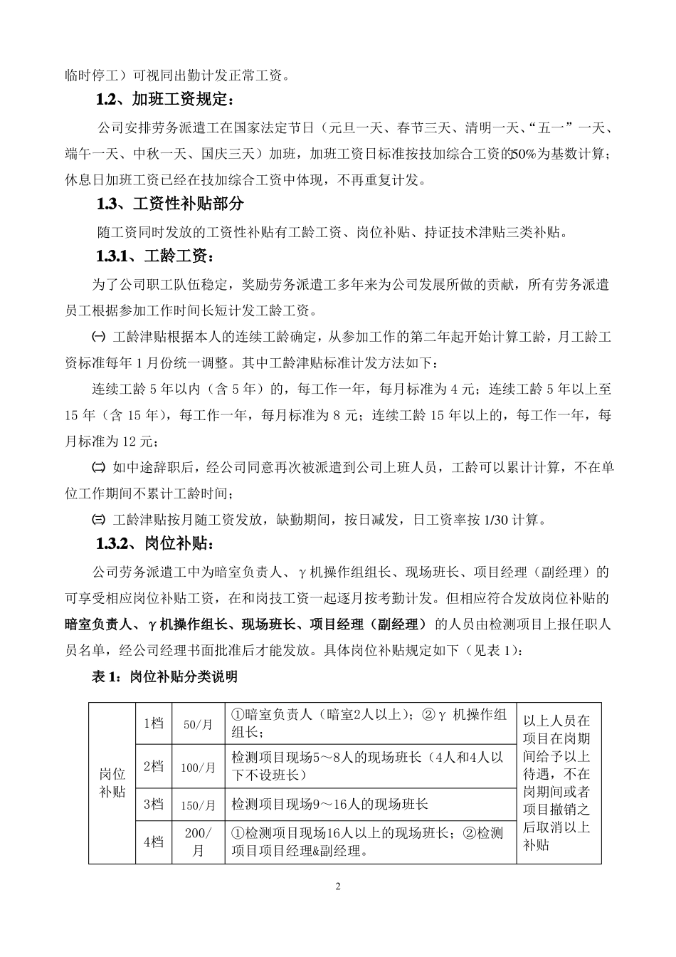 劳务派遣人员薪酬结构方案2012版_第2页