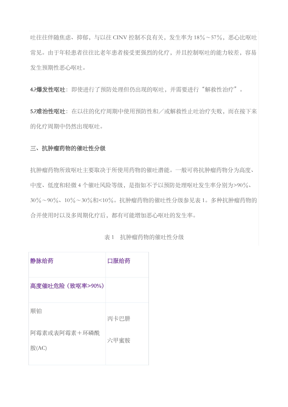 化疗所致恶心呕吐防治指引版_第3页