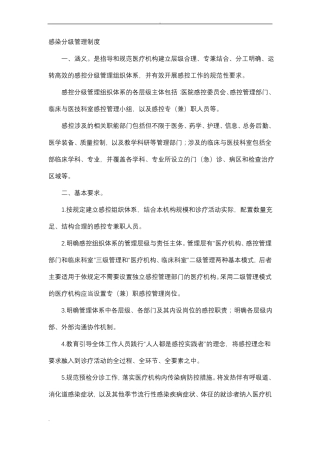 医院感染十项核心制度