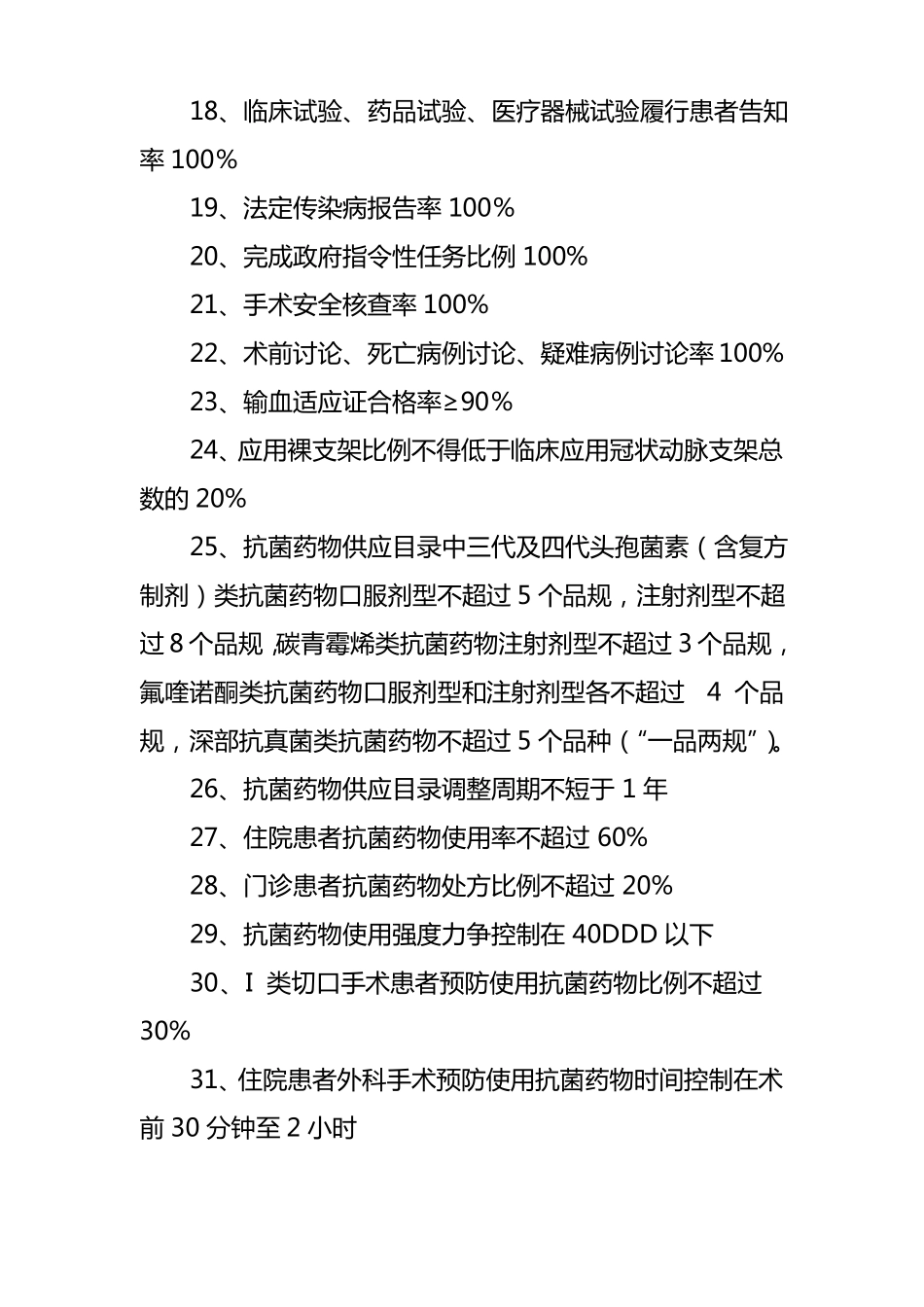 医院质量与安全指标_第2页