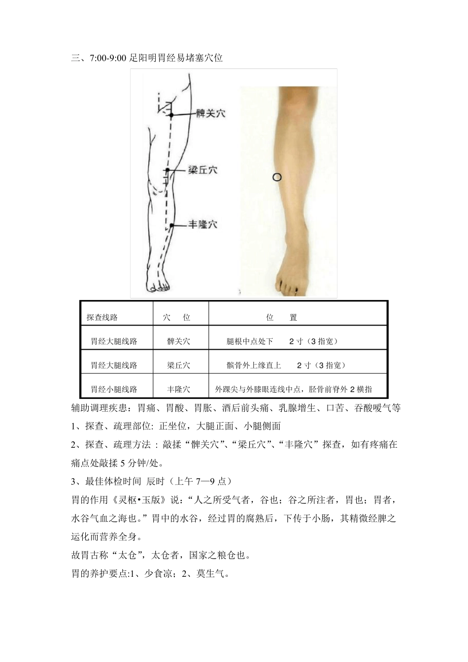 十二经络易堵塞穴位_第3页