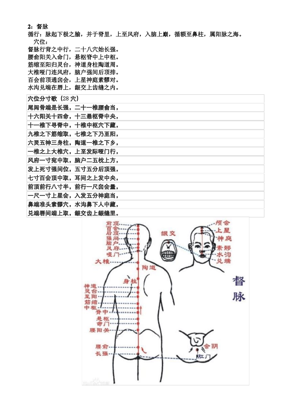 十四经循行及穴位歌诀A_第2页