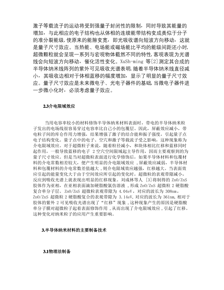 半导体纳米材料的制备方法精_第3页