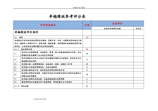 卓越绩效参考评分表2017年