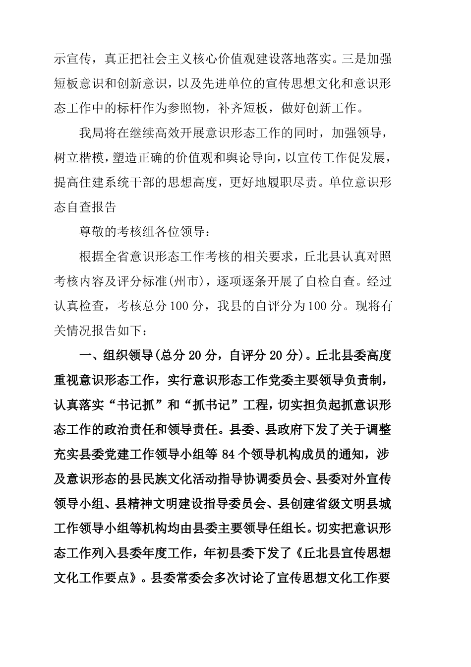 单位意识形态自查报告_第3页