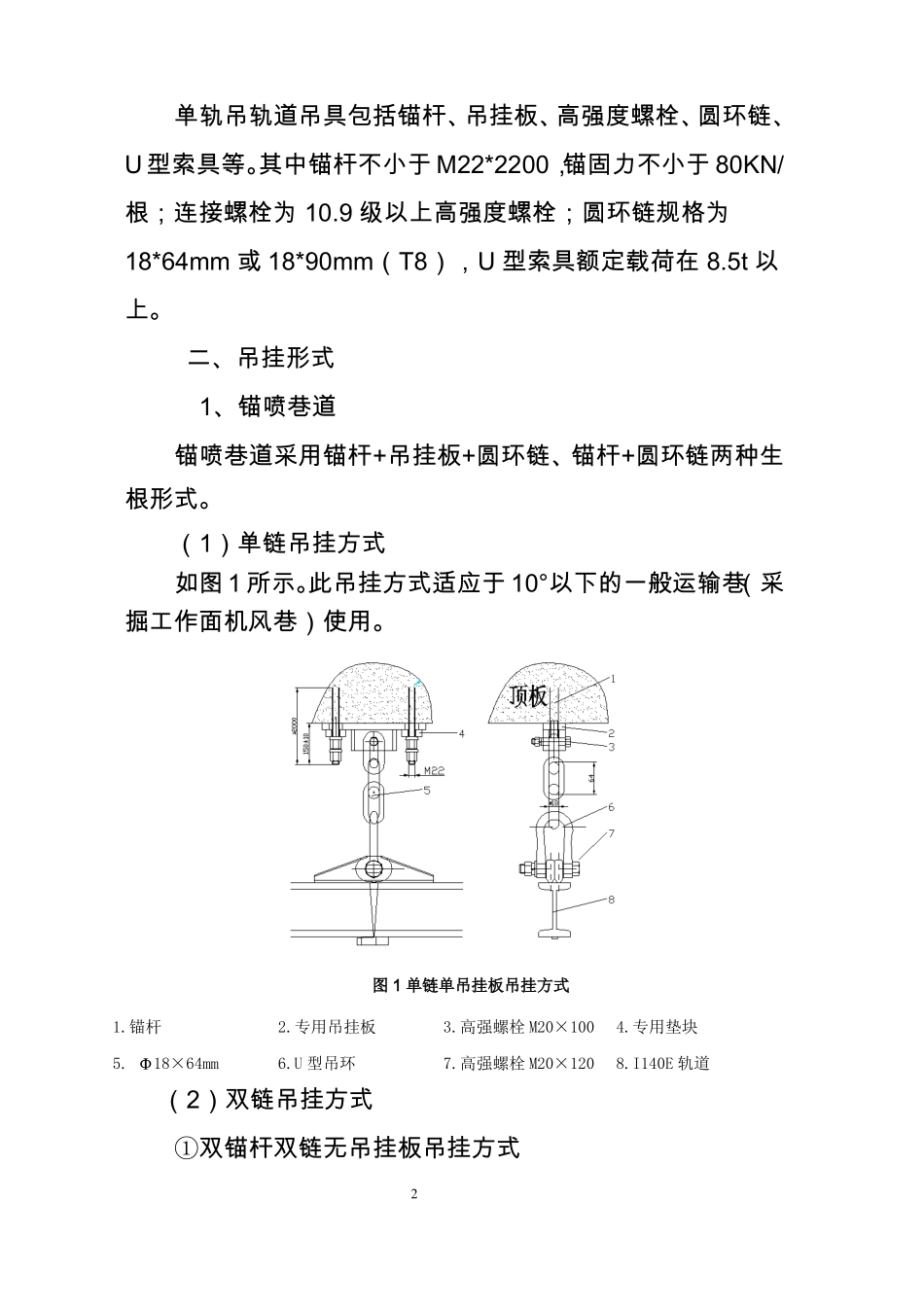 单轨吊轨道选型安装标准资料_第2页