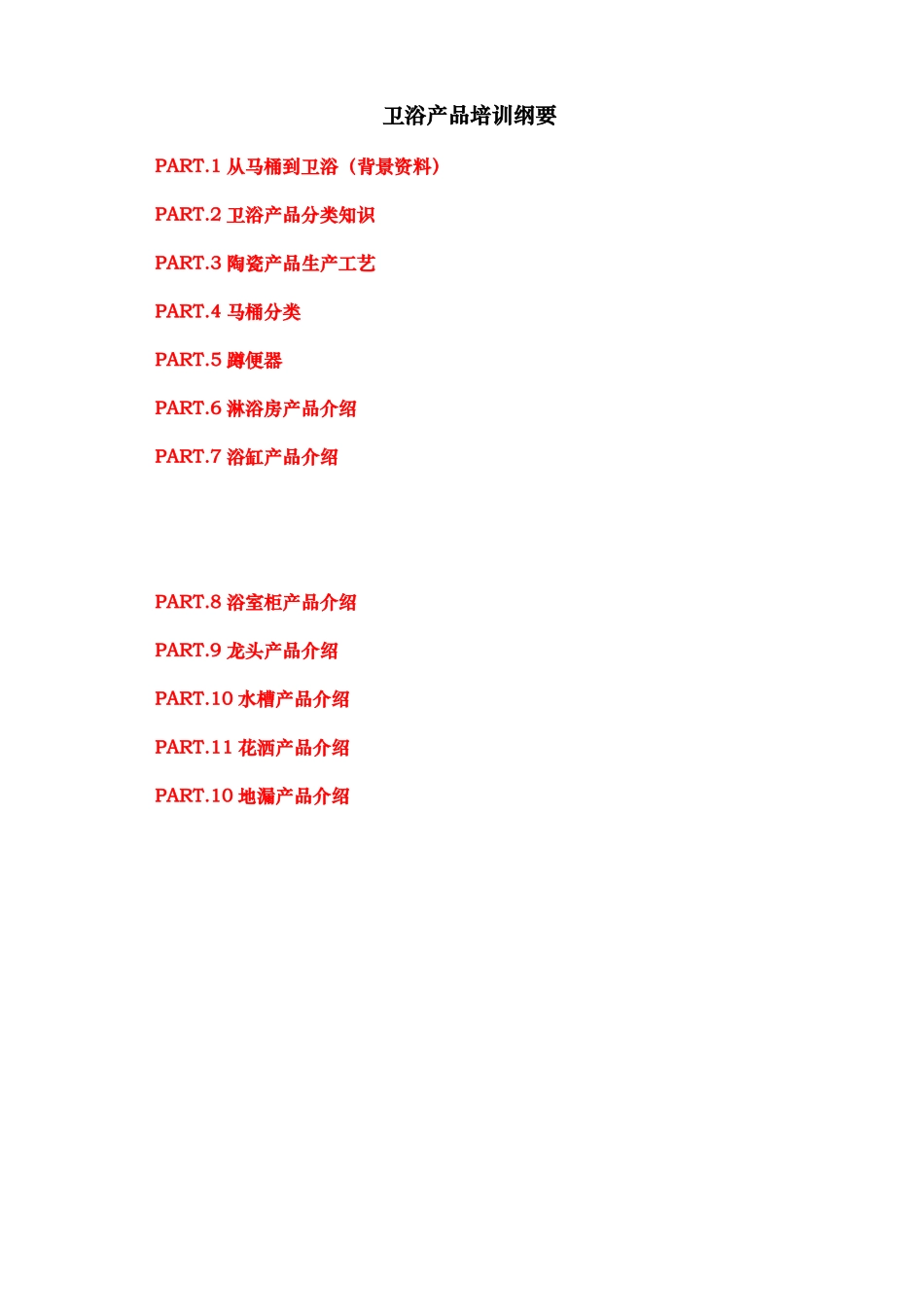 卫浴产品培训课件_第1页