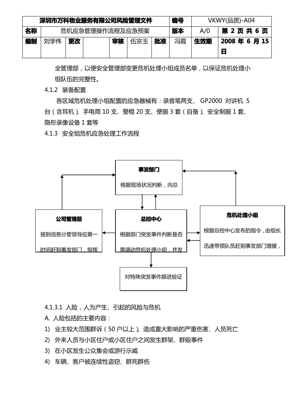 危机应急管理操作流程及应急预案_第2页