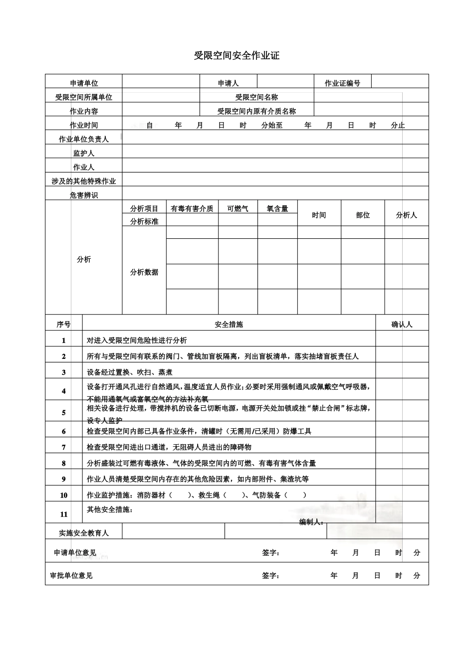 危险作业许可证最新版GB30872014_第3页