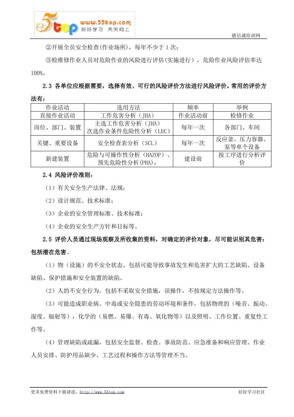 危险化学品企业风险评价管理制度_第3页