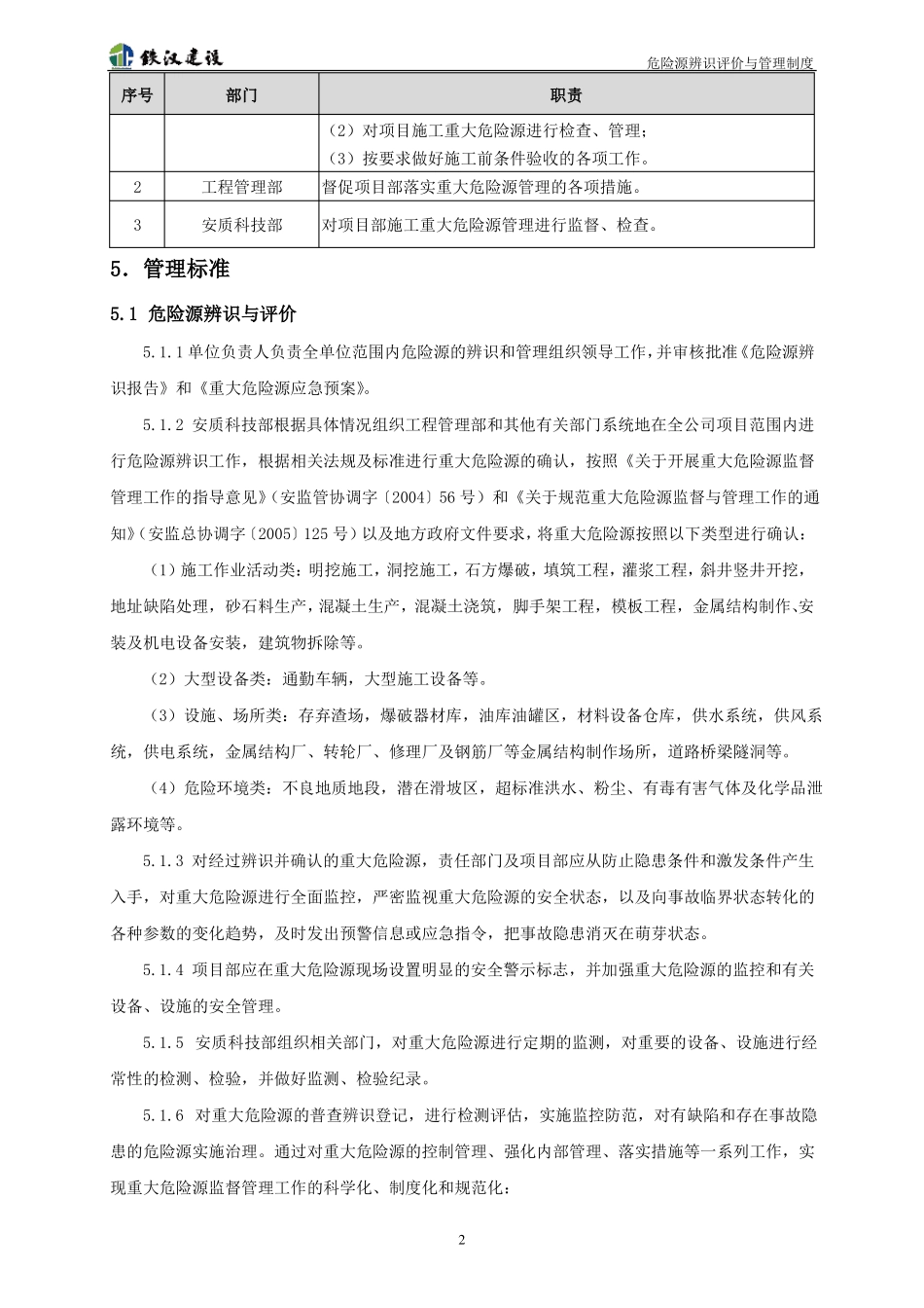 危险源辨识评价与管理制度_第2页