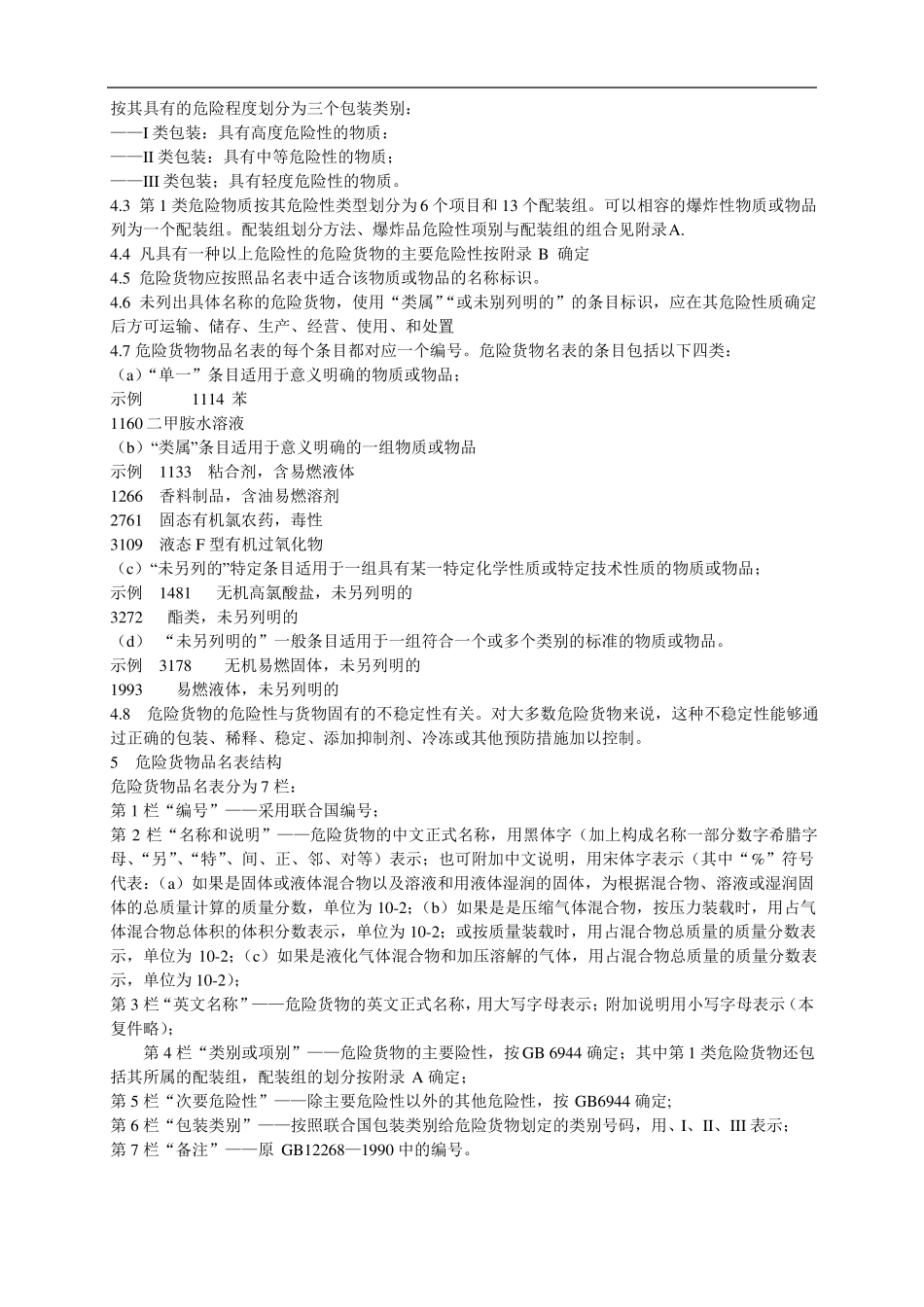 危险货物品名表GB12268_第2页