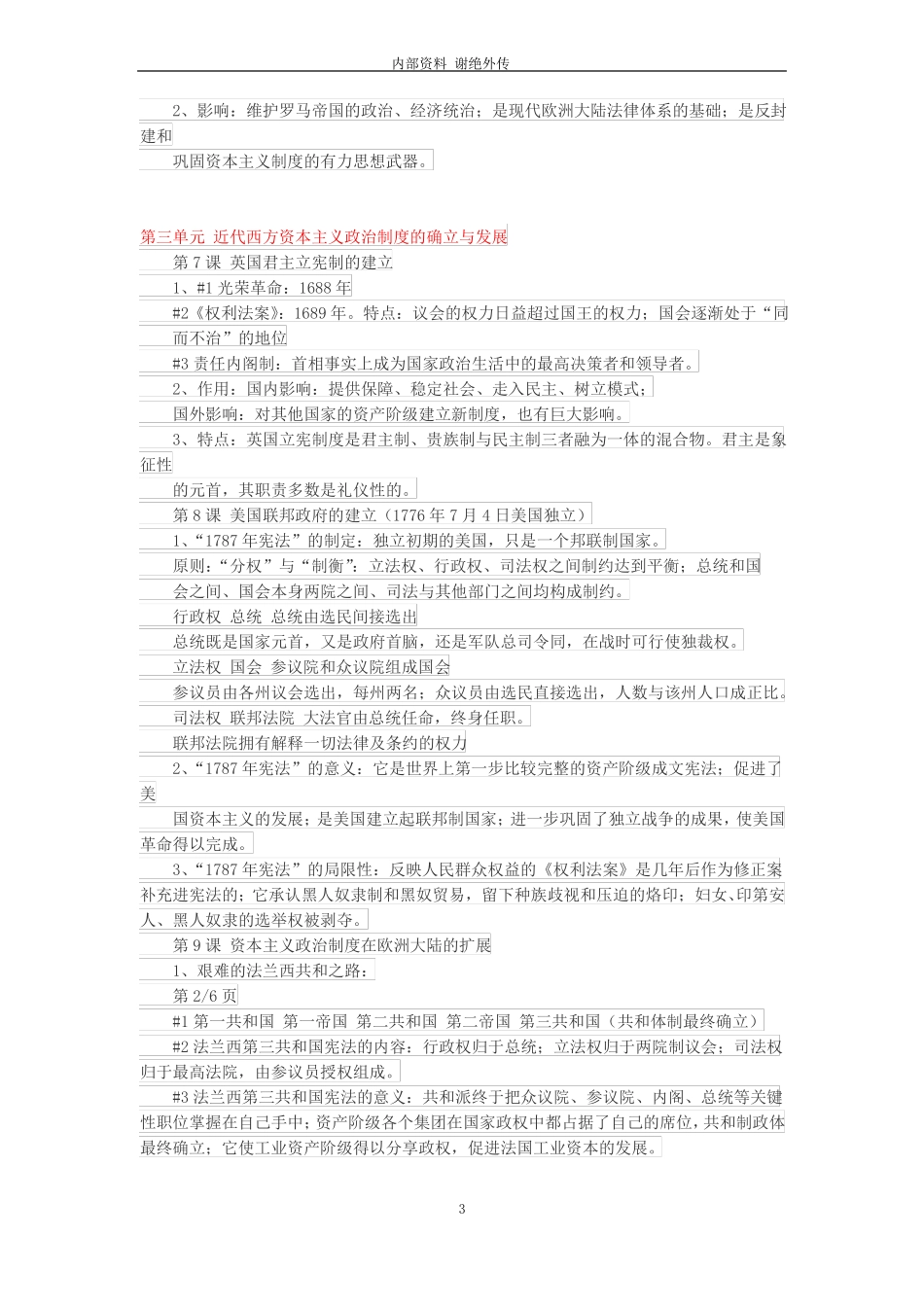 历史必修一必背知识点_第3页