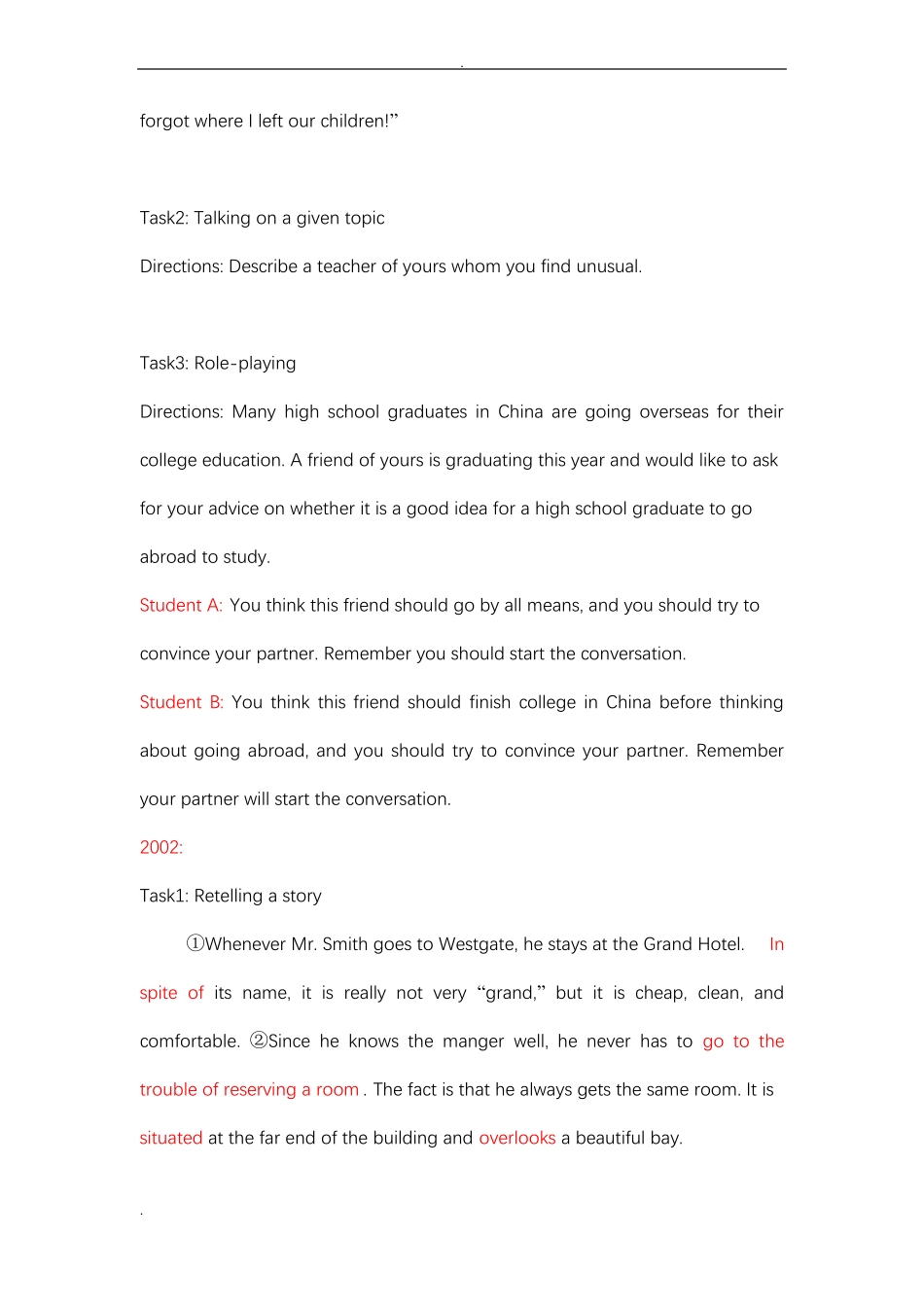 历年英语专业四级考试口试试题_专四口语考试_第3页