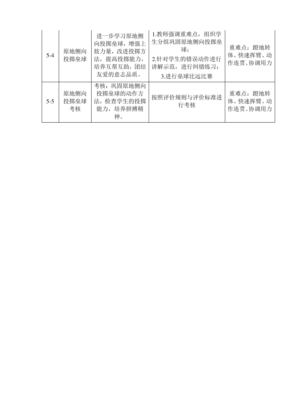 原地投掷垒球四年级_第2页