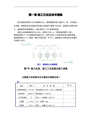 双管高压旋喷桩方案