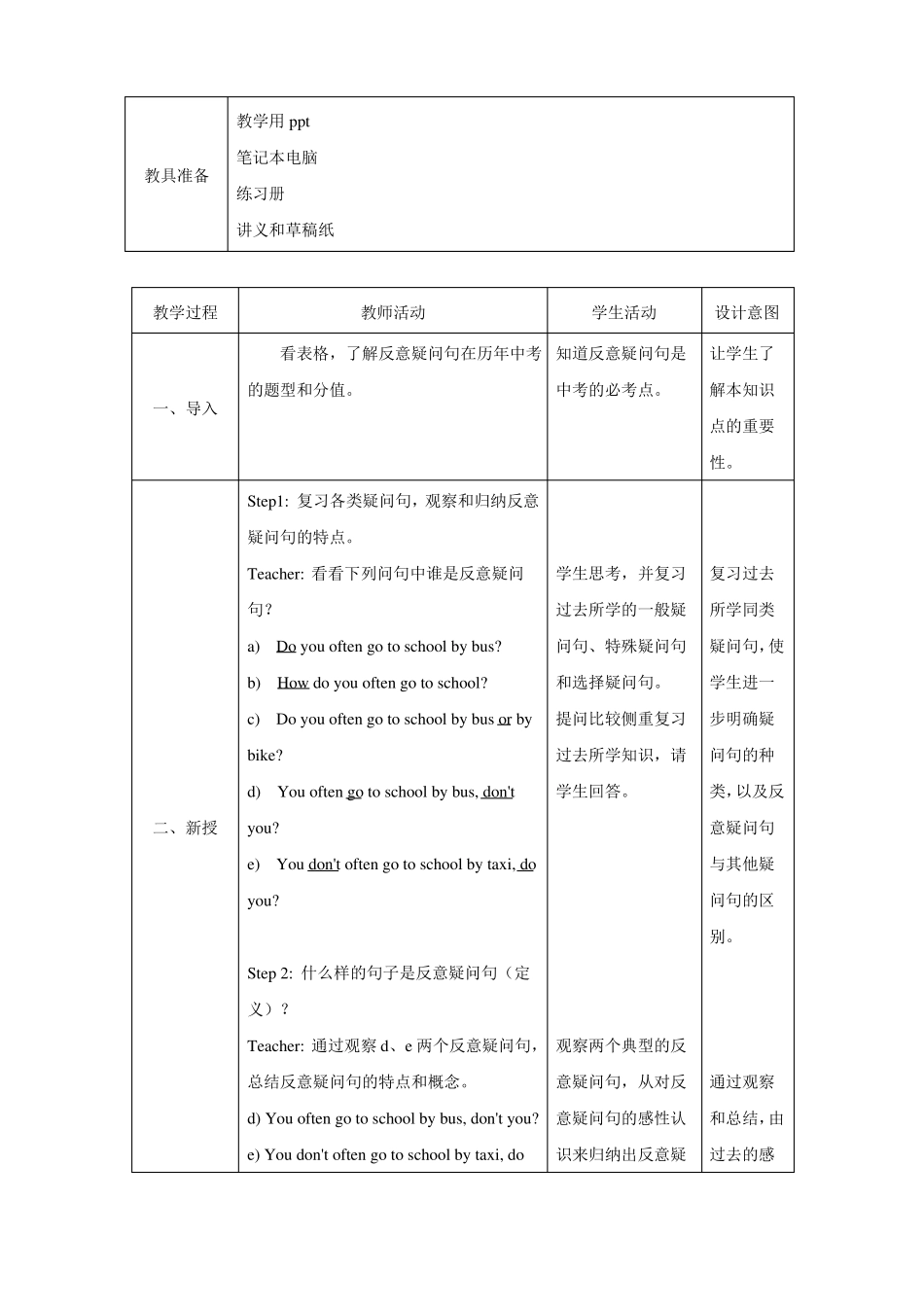 反意疑问句教学设计_第2页