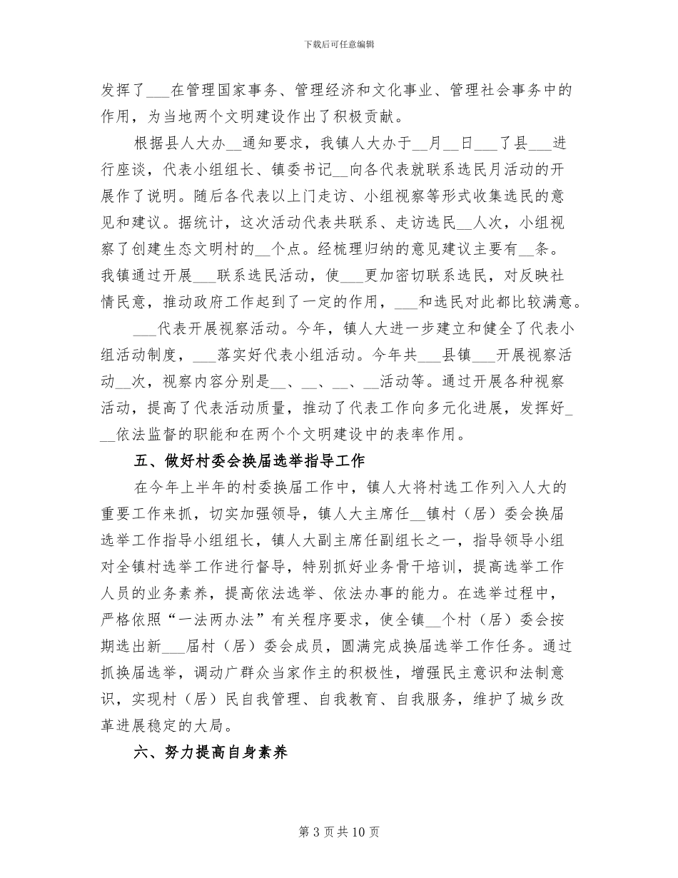 2024年度乡镇人大工作总结_第3页