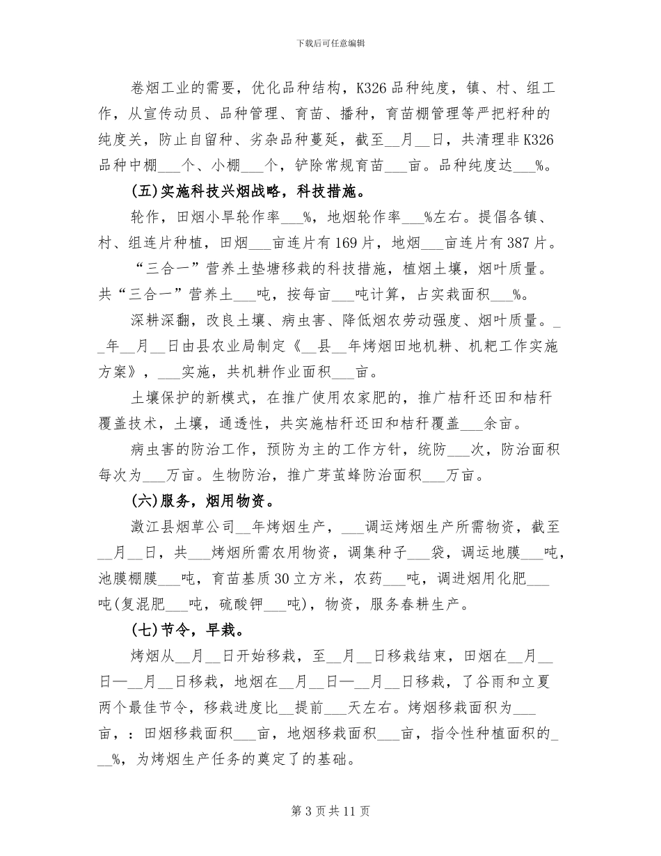 2024年度县烤烟生产工作总结_第3页