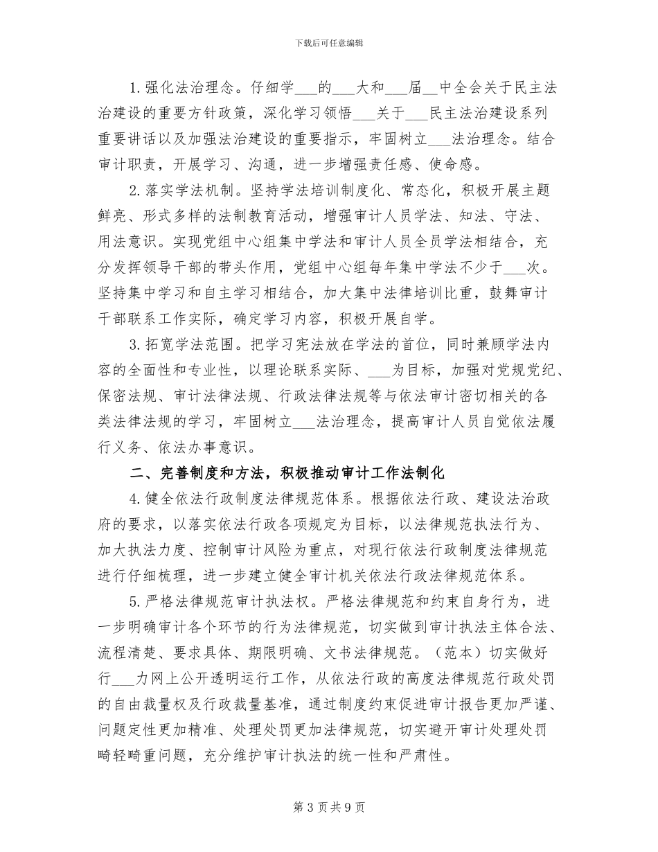 2024年度审计工作总结范文_第3页