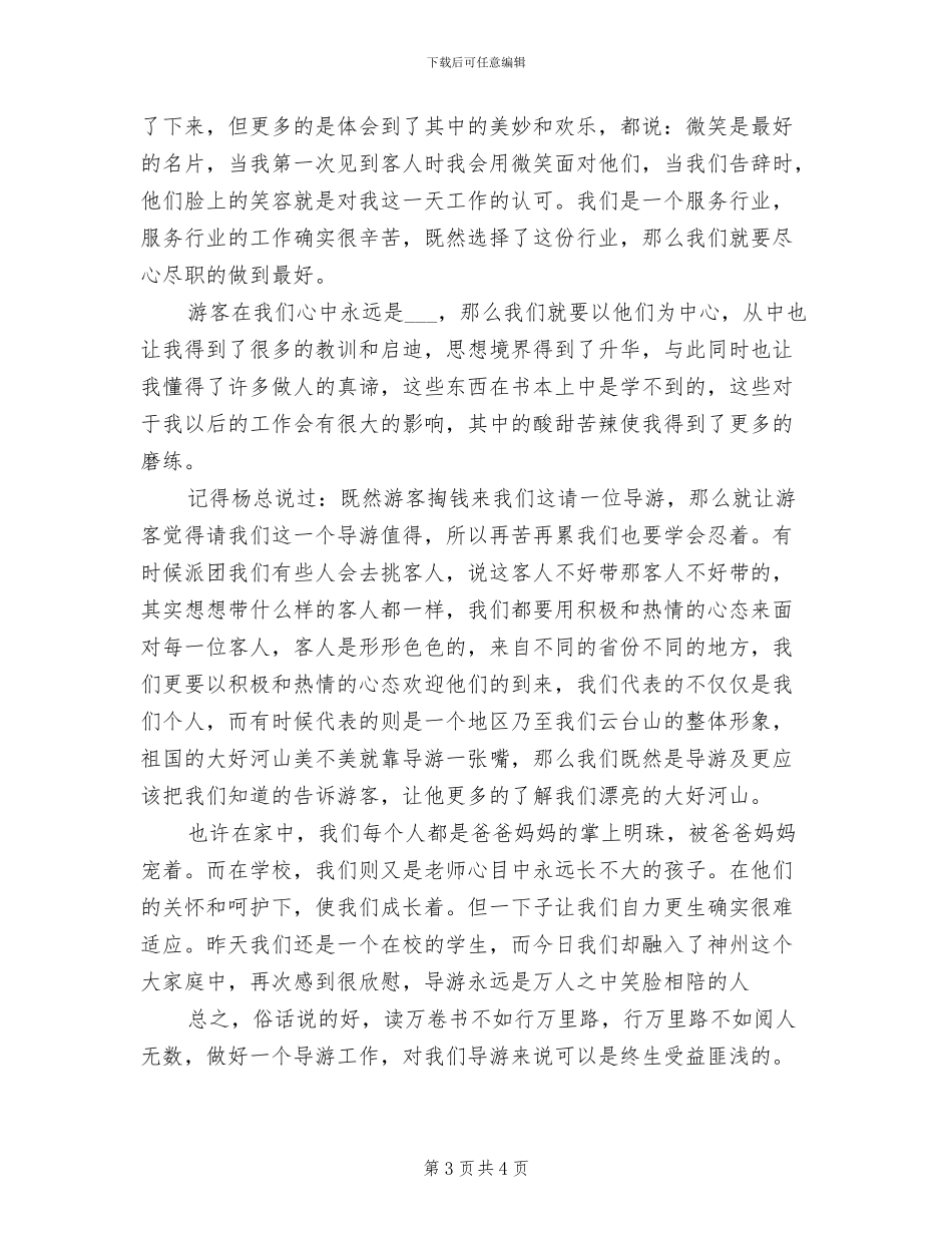 2024年度导游年度工作总结_第3页