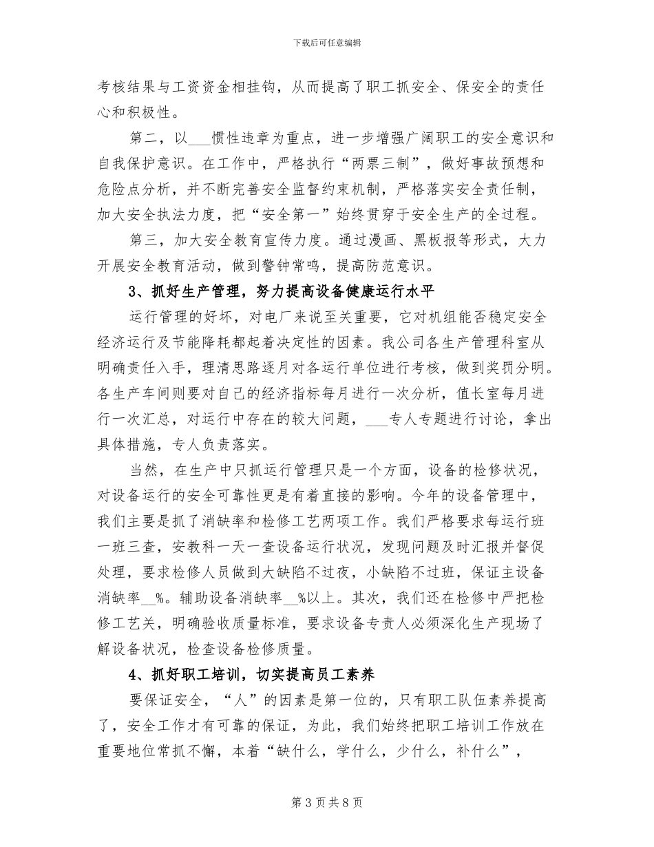 2024年度电力公司工作总结_第3页