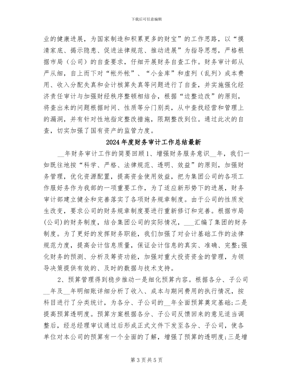 2024年度财务审计工作总结_第3页