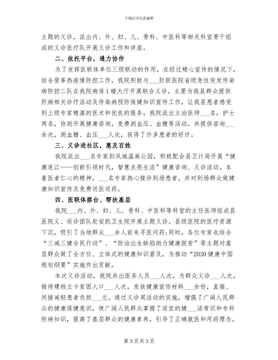 2024年开展义工活动的总结二_第3页