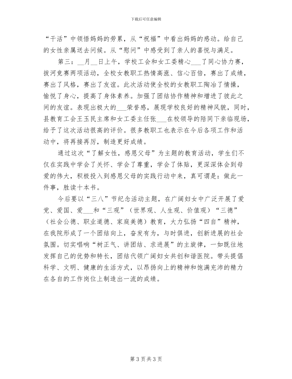 2024年开展妇女节的活动总结一_第3页