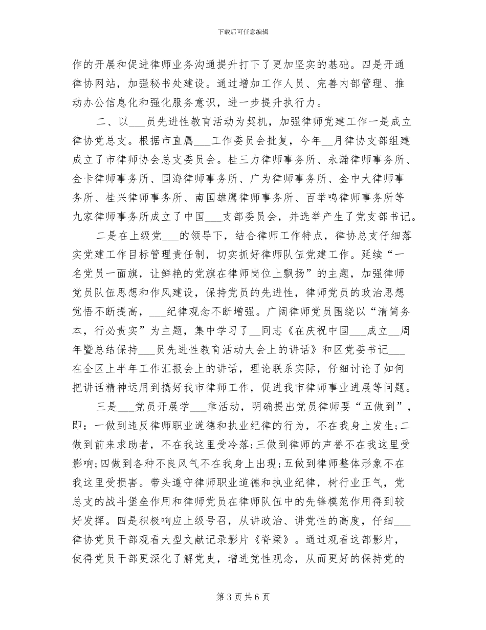 2024年律师协会工作总结_第3页