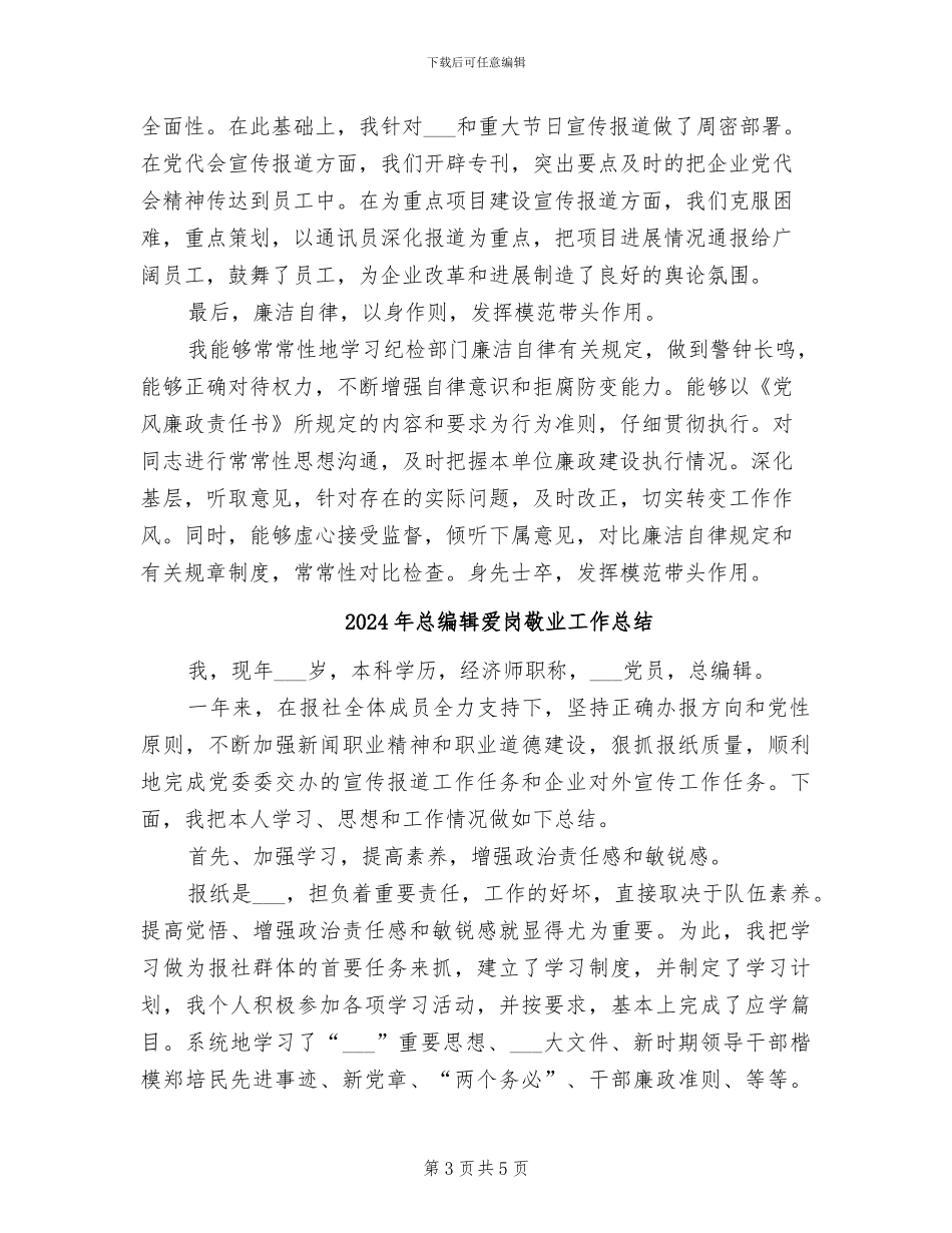 2024年总编辑年底个人述职总结_第3页