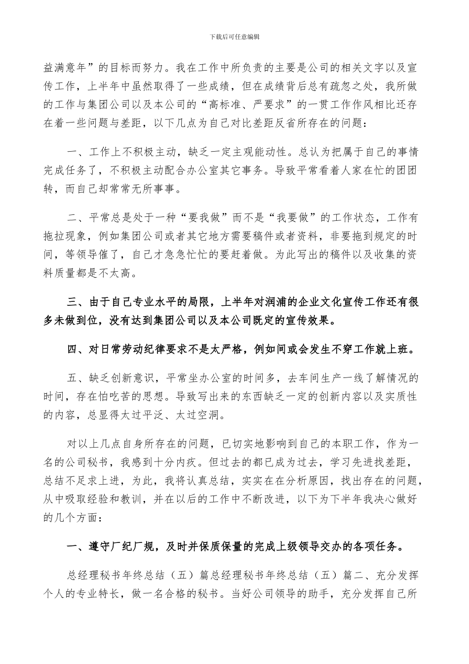 2024年总经理秘书总结_第3页