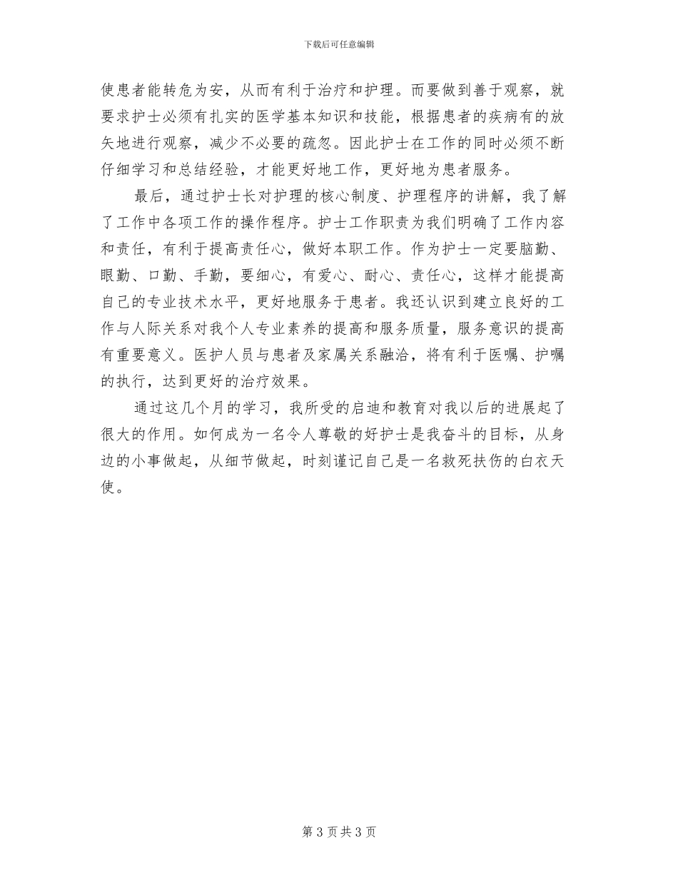 2024年护士见习期个人工作总结一_第3页